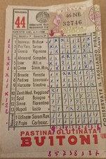 SCHEDINA TOTOCALCIO 44/1958