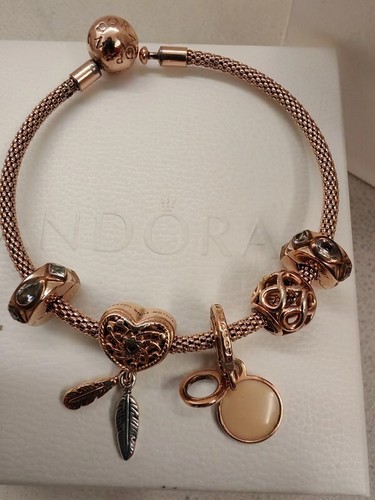 Bracciale pandora oro rosa con - bracciale,