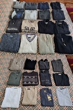 20 Maglie Maglioni Invernali Felpa Pullover Gilet Polo Uomo Tg L M Stock Lotto