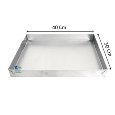 TEGAME TEGLIA IN FERRO Cm. 40 x 30 x 4,5 h PER PIZZA FOCACCIA PROFESSIONALE