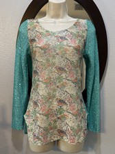 Maglia paillettes iridescenti