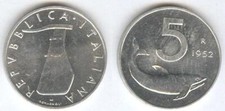 Monete repubblica italiana 5 - monete,