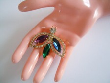 Spilla Pietre Strass Chiaro