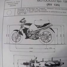 PIAGGIO GILERA RV 125 SCHEDA Omologazione 1984 DIAGRAM SPECS 