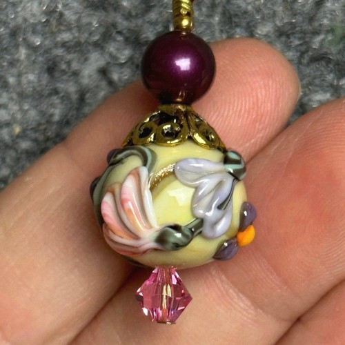Lampada collana vetro
