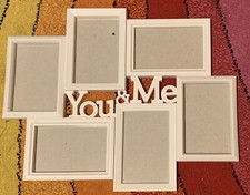 Cornice Portafoto You E Me 6 Foto 10X15 Legno Bianco
