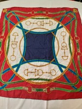 foulard scaf bianco blu 100%