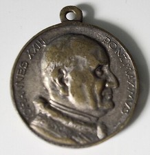 Papa Giovanni XXIII-retro J.F. Kennedy - Medaglia metallo, diam. mm.32.