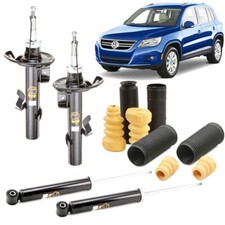 KIT 4 Ammortizzatori + Tamponi VW TIGUAN Q3 YETI 1.4 2.0 TDI TSI 2007-2018 SUV