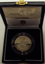 ITALIA REPUBBLICA 1995 PISANELLO 5000 LIRE FONDO SPECCHIO/PROOF