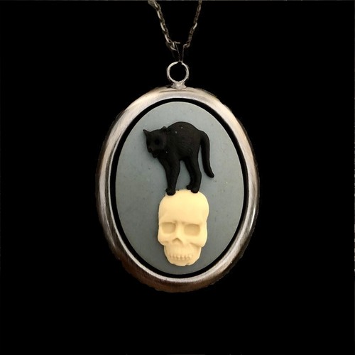 Collana cammeo teschio - e, gatto