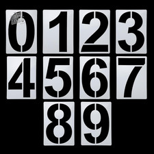Set stencil con numeri - di,