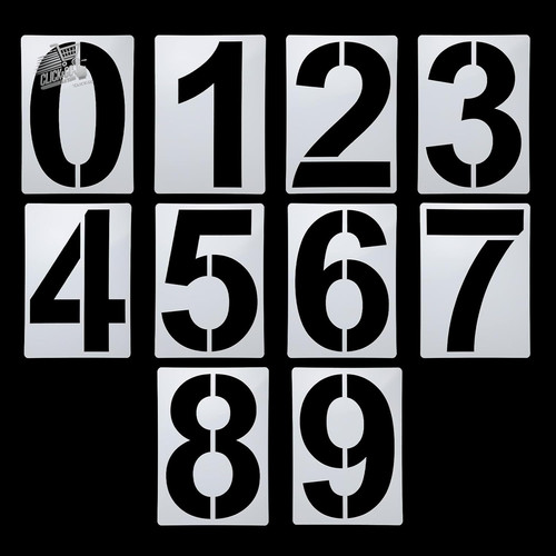 Set stencil numeri - stencil, 40cm