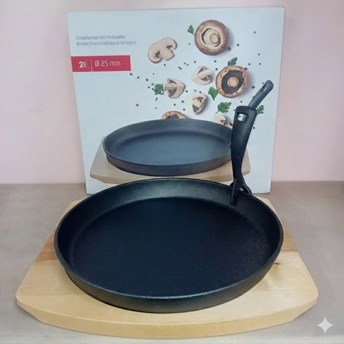 Bistecchiera ghisa con base - ghisa,