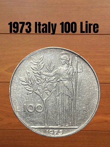 1973 italy 100 lire coin - 100,