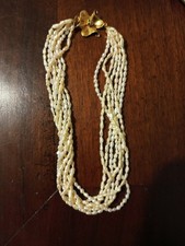 Collana perle di fiume oro 750