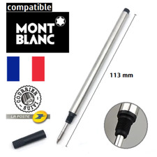 Recharge Stylo Bille Noire – Compatible Montblanc Rollerball Refill – 11,3cm – M