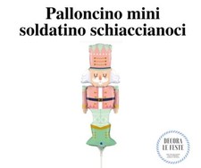 1 palloncino mini soldatino schiaccianoci rosa, palloncino schiaccianoci decor