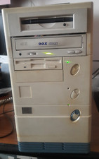 Vintage PC MidTower Pentium MMX 166 MHz 65 Mb ram hd 4,3 Giga, iomega zip250 IDE
