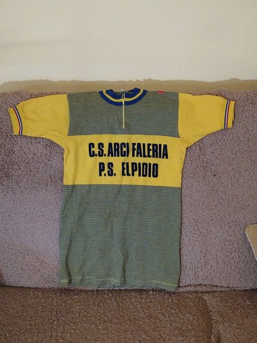Wool cycling jersey - cycling, 70s