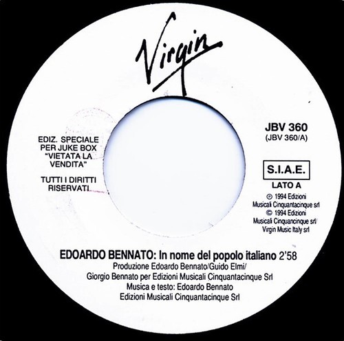 Edoardo bennato nome del - -,