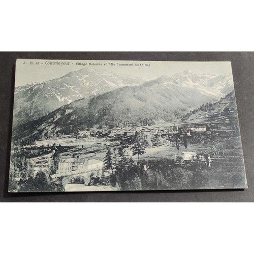 Cartolina courmayeur village - cartolina,