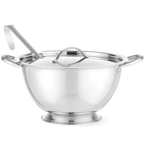 Zuppiera con coperchio - , e