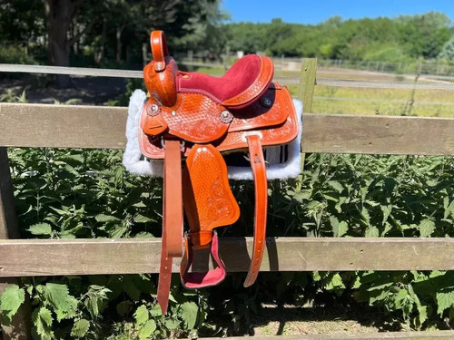 Sella pelle cavallo - pelle,