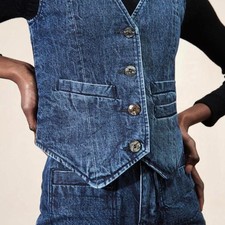 Zara Women's Blue Gilet