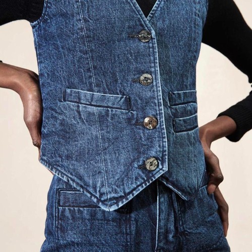 Zara women blue gilet - zara,