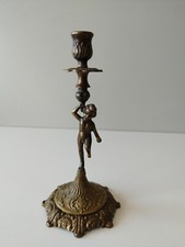 Putto Portacandela Una Fiamma