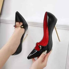 Decolte Scarpe Donna 12 cm Beige Nero Lucido Oro Pelle Sintetica 70449