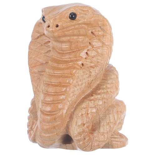 Statuetta serpente legno - statuetta, di