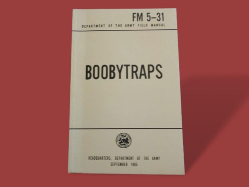 Army boobytraps book - boobytraps,