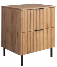 Armadio Armadietto Mobile Lavandino Appoggio Lavabo Piedini 60 cm FLOW Rovere