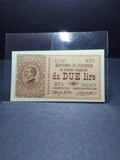 2 Lire Buono Di Cassa Del 1914