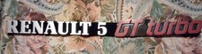 Scritta Renault 5 Gt Turbo