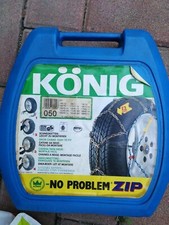 Catene da neve Konig no problem Zip 050  Aperte mai usate - Misure vedi immagine