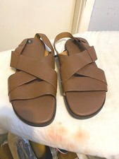 ZARA SANDALI UOMO MARRONI CON