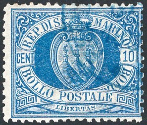 San marino 1888 stemma - marino,