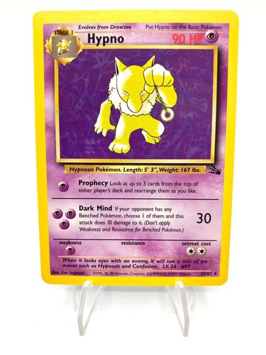 Carta pokemon hypno 62 - carta,