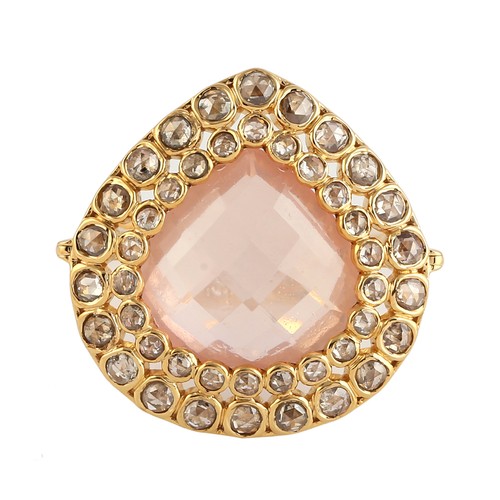 Anello cocktail oro giallo - , 18