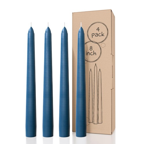 Candele coniche blu scuro - , 8