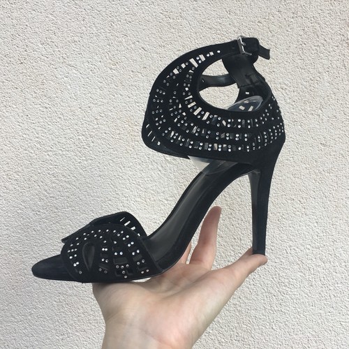 Zara sandalo scarpe nero - zara,