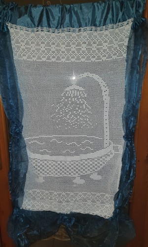 Tenda uncinetto bianca voile - bianca,