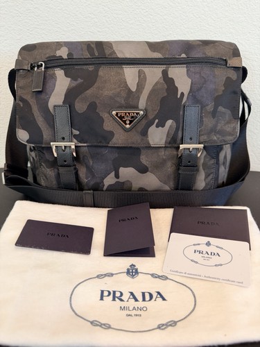Borsa messenger prada tessuto - messenger,