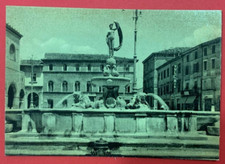 CARTOLINA  FANO B/N  NON VIAGGIATA  STATUA FONTANA