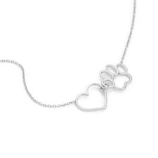 Collana donna Stroili Argento 925 con Zampa di cane e Cuore 1683286