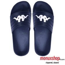 303G7V0 922 CIABATTE KAPPA LOGO MATESE BLU PANTOFOLE UNISEX BAMBINO IN GOMMA