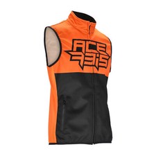 ACERBIS GILET VEST SOFTSHELL MX LINEAR MOTO CROSS ENDURO OFFROAD Nero/Arancio